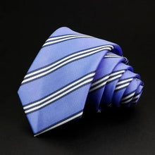 Load image into Gallery viewer, Fashionable Men Office Elegant Necktie Daily Wear Wedding Necktie Party Men Striped Formal Design Neckties Classic Plaid Necktie Stripe Ties Pattern Business Formal Tie