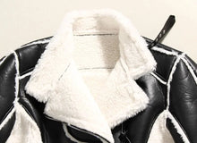 Load image into Gallery viewer, Faux Leather Cropped Jacket