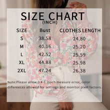 Load image into Gallery viewer, Boho Floral V-Neck Drawstring Blouse