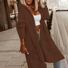 Load image into Gallery viewer, Women's Textured Hooded Longline Jacket