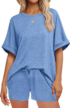 Load image into Gallery viewer, 👕 Oversized T-Shirt & Drawstring Shorts Set – Ultimate Casual Comfort