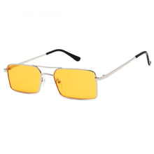 Load image into Gallery viewer, Luxury Famous Retro Modern Square Unisex Men and Women‘s Sunglasses With Alloy Metal Small Frame With Clear Double Bridge Men's Sunglasses