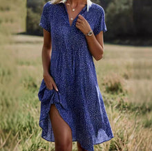 Load image into Gallery viewer, Ethnic Print Midi Dress – Scoop Neck Geometric Pattern Boho Dress