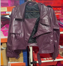 Load image into Gallery viewer, Loose Lapel Leather Jacket Fashion Cropped Tops Streetwear For Womens Clothing
