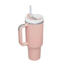 Load image into Gallery viewer, 40 Oz Tumbler With Handle Straw Insulated, Stainless Steel Spill Proof Vacuum Coffee Cup Tumbler With Lid Tapered Mug Gifts For Valentine Lover Suitable For Car Gym Office Travel