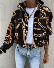 Load image into Gallery viewer, Women’s stand collar drawstring hem jacket