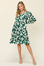 Load image into Gallery viewer, Double Take Full Size Printed Ruffle Hem Dress with Pocket Stylish & Functional Women Dress