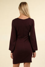 Load image into Gallery viewer, Ruched Detail Bodycon Mini Dress For Women – Figure-Hugging Dress, Elegant, Ruched Dress, Bodycon Dress, Mini Dress, Stylish Night Out Dress