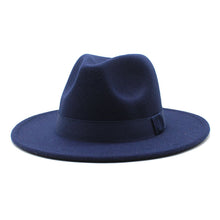 Load image into Gallery viewer, Autumn Winter Big Brim Wool Hat – Unisex Bell Crown Bucket Hat