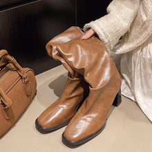 Load image into Gallery viewer, Large Size Women’s High Heel Plus-Width Ankle Boots – Autumn/Winter