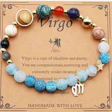 Load image into Gallery viewer, Twelve Constellations Bracelets - Natural Stone Beaded Bracelets with Eight Planet Designs