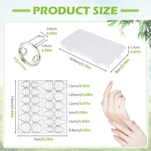 Load image into Gallery viewer, Adjustable Wudu Nail Rings Set - No Glue, No Adhesive | Perfect DIY Gift for Women (Silver)