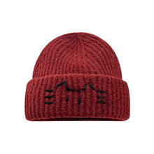 Load image into Gallery viewer, Women’s Cute Cat Line Design Knitted Hat – Warm Fall & Winter Beanie