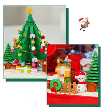 Load image into Gallery viewer, Mandotos Christmas Cloud Night Lamp With LED Lights Mirror Frame Assembled Building Blocks