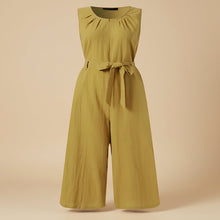 Load image into Gallery viewer, Women's Solid-Color Mid-Rise Full-Length Cotton Trousers