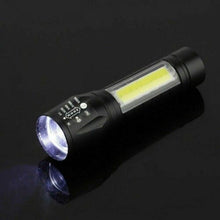 Load image into Gallery viewer, Flashlights Rechargeable USB Portable Super Bright Waterproof Zoomable Portable LED Focus Flashlight Mini Torch Tactical Flash Light Torch Light Camping Hiking