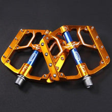 Load image into Gallery viewer, Flat Bike Pedals Road 3 Sealed Bearings Bicycle Pedals Mountain Bike Pedals Wide Platform Accessories Mountain Bike Pedals Aluminum Bicycle Flat Platform Pedals Lightweight Non-Slip Sealed Bearing For Road Mountain