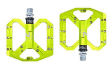Load image into Gallery viewer, Flat Foot Ultralight Mountain Bike Pedals CNC Aluminum Alloy Sealed 3 Bearing Anti-slip Bicycle Pedals Bicycle Bike Pedals CNC Machined Platform Pedal 3 Sealed Bearings Bicycle Pedal For Adult And Youth With Non-Slip