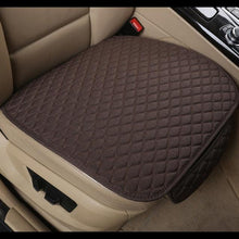 Load image into Gallery viewer, Flax Car Seat Cover Front Rear Linen Fabric Cushion Breathable Protector Mat Pad Universal Auto Interior Styling Truck Car Seat Cushion Breathable Comfort Universal for Most Vehicles Automotive Interior Seat Protector Without Binding Pad Linen Mat Car In