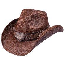 Load image into Gallery viewer, Peter Grimm Flint - Straw Cowgirl Hat