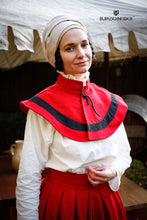 Load image into Gallery viewer, Landsknecht Pellerine Flora Red/Black