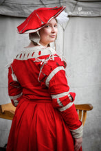 Load image into Gallery viewer, Landsknecht Sleeves Stripes Flora Red/Natural