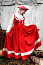 Load image into Gallery viewer, Landsknecht Skirt Flora Red/Natural