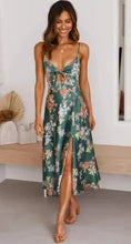 Load image into Gallery viewer, Floral Boho Chic Midi Dress