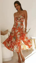 Load image into Gallery viewer, Floral Boho Chic Midi Dress