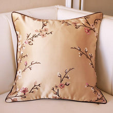 Load image into Gallery viewer, Floral Decorative Pillow Covers Spring Polyester Cushion Cover For Home Decorative Sofa Armchair Bedroom Livingroom Embroidery Floral Pattern Square Decorative Throw Pillow Case Cushion Cover
