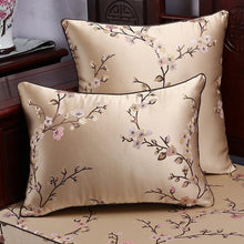 Load image into Gallery viewer, Floral Decorative Pillow Covers Spring Polyester Cushion Cover For Home Decorative Sofa Armchair Bedroom Livingroom Embroidery Floral Pattern Square Decorative Throw Pillow Case Cushion Cover