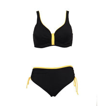 Load image into Gallery viewer, Floral High-Waist Bikini Sets Push Up Swimsuit Summer Two Pieces Swimwear Women Plus Size Two 2 Piece Bikini Sets Push Up Swimsuit Separates Tops Bottoms Swimwear Bathing Suit Women Plus Size Bathing Suits