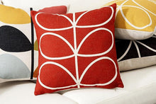 Load image into Gallery viewer, Floral Pillow Cover Linen / Cotton Cushion Cover Home Decorative Pillow Case For Sofa Christmas Party Living Room Flower Pattern Decorative Soft Throw Pillow Case Cotton Linen Floral Cushion Covers 45x45cm