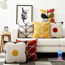 Load image into Gallery viewer, Floral Pillow Cover Linen / Cotton Cushion Cover Home Decorative Pillow Case For Sofa Christmas Party Living Room Flower Pattern Decorative Soft Throw Pillow Case Cotton Linen Floral Cushion Covers 45x45cm