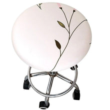 Load image into Gallery viewer, Floral Printed Round Chair Cover Bar Stool Elastic Seat Cover Home Chair Slipcover Anti-dirty Case Removable Chair Protector Stretch Round Bar Stool Covers Washable Stool Cushion Slipcover Elastic Bar Chair Covers