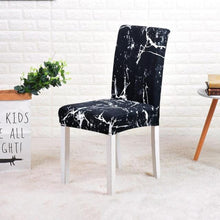 Load image into Gallery viewer, Floral Printing Chair Cover Elastic Anti-dirty Stretch Removable Hotel Banquet Kitchen Seat Case Washable Dining Chair Covering Washable Chair Seat Covers Protector for Dining Room Universal Spandex Solid Chair Slip Covers