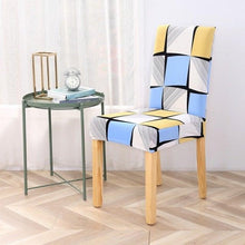 Load image into Gallery viewer, Floral Printing Chair Cover Elastic Anti-dirty Stretch Removable Hotel Banquet Kitchen Seat Case Washable Dining Chair Covering Washable Chair Seat Covers Protector for Dining Room Universal Spandex Solid Chair Slip Covers