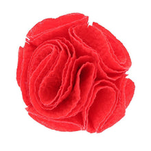 Load image into Gallery viewer, Vittorio Vico Men's Formal Solid Rose Seersucker Flower Lapel Pin: Flower Pin Suit Accessories Pins for Suit or Tuxedo