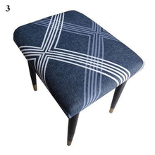 Load image into Gallery viewer, Flower Printed Seat Protector Square Stool Chair Cover Removable Dustproof Elastic Stool Covers For Bedroom Kitchen Square Stool Stool Covers Breathable Chair Seat Slipcover Barstool Cover for Rectangle Stools