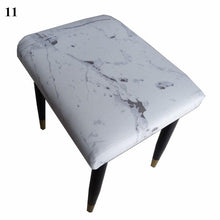 Load image into Gallery viewer, Flower Printed Seat Protector Square Stool Chair Cover Removable Dustproof Elastic Stool Covers For Bedroom Kitchen Square Stool Stool Covers Breathable Chair Seat Slipcover Barstool Cover for Rectangle Stools