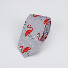 Load image into Gallery viewer, Flower Theme Cotton Slim Men Necktie Casual Business Design Skinny Necktie Floral Print Party Necktie For Men
