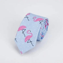 Load image into Gallery viewer, Flower Theme Cotton Slim Men Necktie Casual Business Design Skinny Necktie Floral Print Party Necktie For Men