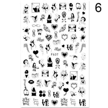 Load image into Gallery viewer, Flowers Leaves Line 3D Nail Stickers Autumn Winter Fall Leaf Design Transfer Sliders Abstract Waves Nail Art Decals Manicures Decal Self-Adhesive 3D Wave Design Decoration for Women Girls Tape Nail Art Stickers Decal Decoration