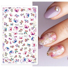 Load image into Gallery viewer, Flowers Leaves Line 3D Nail Stickers Autumn Winter Fall Leaf Design Transfer Sliders Abstract Waves Nail Art Decals Manicures Decal Self-Adhesive 3D Wave Design Decoration for Women Girls Tape Nail Art Stickers Decal Decoration