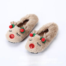 Load image into Gallery viewer, Fluffy Slippers Women Warm Cute Christmas Slippers Indoor Non-Slip Cotton Slippers For Home Cozy Soft Memory Foam House Slippers Cozy Fluffy Fuzzy Bedroom Slippers Indoor Outdoor Home Warm Slippers
