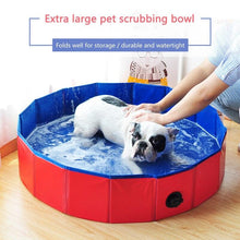 Load image into Gallery viewer, Foldable Dog Swimming Pool Pet Bath Swimming Tub Bathtub Outdoor Indoor Collapsible Bathing Pool Collapsible PVC Outdoor Bathing Tub for Large Small Dogs Collapsible Non-Slip Puppy Bathing Tub