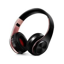Load image into Gallery viewer, Folding Bluetooth White Blue Wireless Stereo Headphones Headset Mic Support Comfortable Earmuffs Modern Simple Design