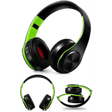 Load image into Gallery viewer, Folding Bluetooth White Blue Wireless Stereo Headphones Headset Mic Support Comfortable Earmuffs Modern Simple Design