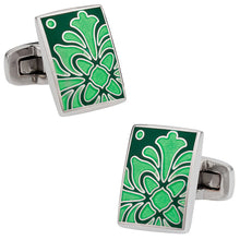 Load image into Gallery viewer, Foliage Green Cufflinks