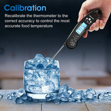Load image into Gallery viewer, Food Kitchen Thermometer For Barbecue Grill Thermometer Waterproof Instant Read Meat Thermometer Waterproof Ultra Fast Digital Cooking Thermometer With Backlight & Calibration Food Thermometer For Kitchen BBQ Grill Smoker Oil Fry Kitchen Cooking Tools